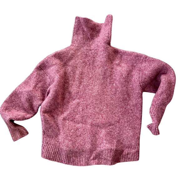 Ted Baker Cchloe Wool Blend Turtleneck Sweater Pink "Shrunk" Size 4 Women Small - Picture 3 of 8